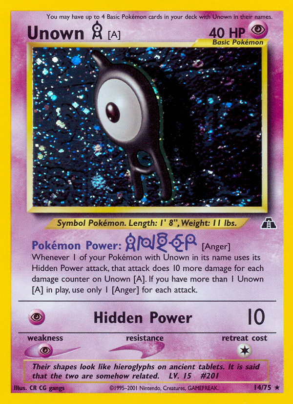 Unown [A] (14/75)  - Neo Discovery