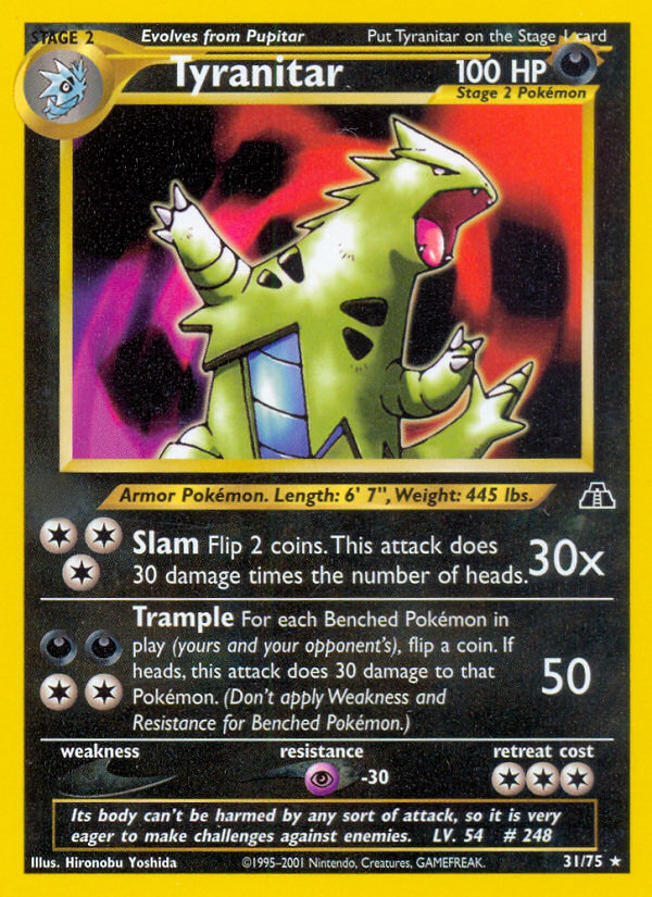 Tyranitar (31/75)  - Neo Discovery Unlimited