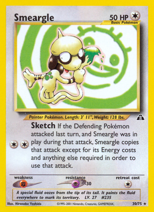 Smeargle (30/75)  - Neo Discovery Unlimited