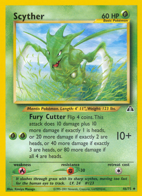 Scyther (46/75)  - Neo Discovery Unlimited
