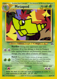 Metapod (42/75)  - Neo Discovery Unlimited