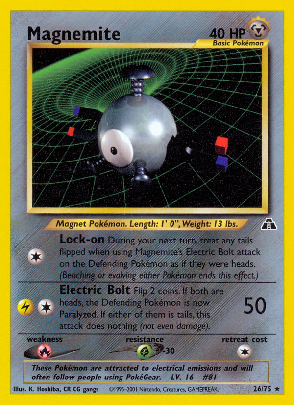 Magnemite (26/75)  - Neo Discovery Unlimited