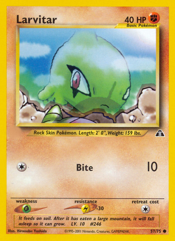 Larvitar (57/75)  - Neo Discovery Unlimited