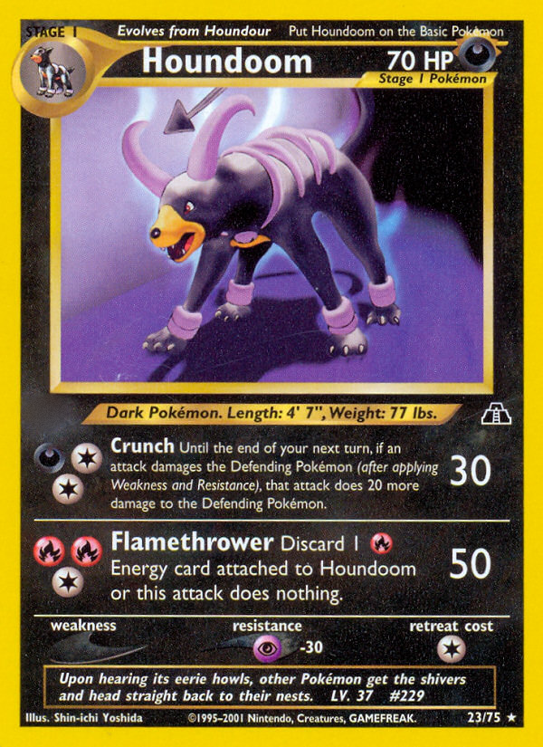 Houndoom (23/75)  - Neo Discovery Unlimited