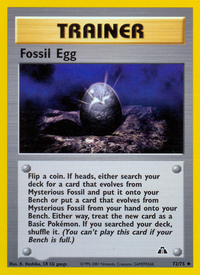 Fossil Egg (72/75)  - Neo Discovery Unlimited