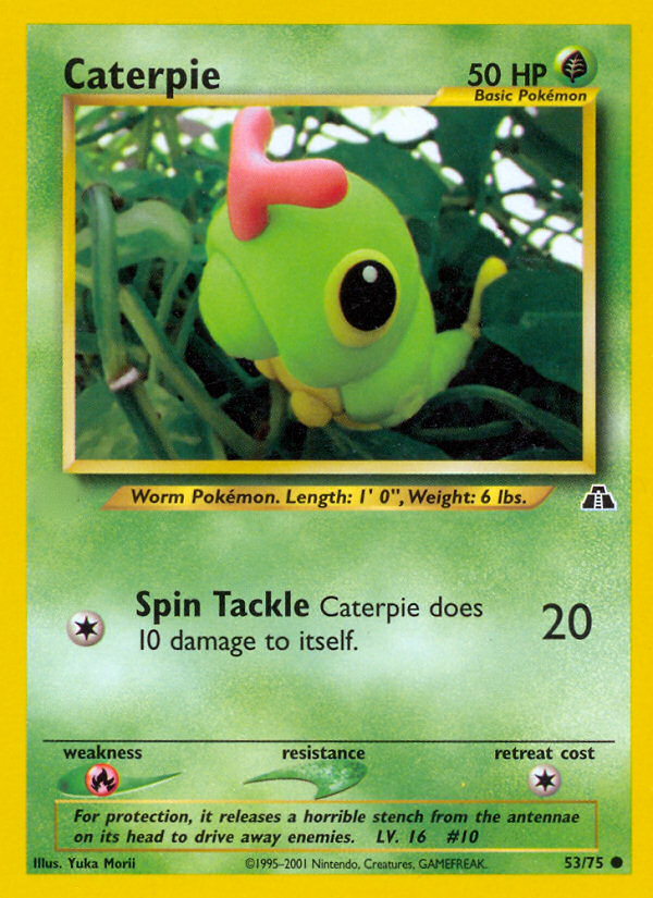 Caterpie (53/75)  - Neo Discovery Unlimited