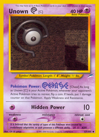 Unown [C] (57/105)  - Neo Destiny Unlimited