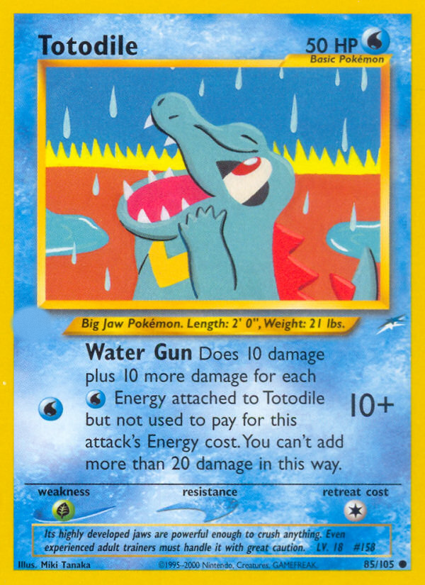 Totodile (85/105)  - Neo Destiny Unlimited