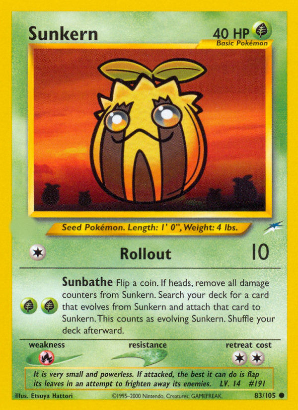 Sunkern (83/105)  - Neo Destiny Unlimited