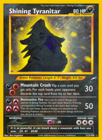 Shining Tyranitar (113/105)  - Neo Destiny