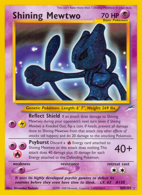 Shining Mewtwo (109/105)  - Neo Destiny