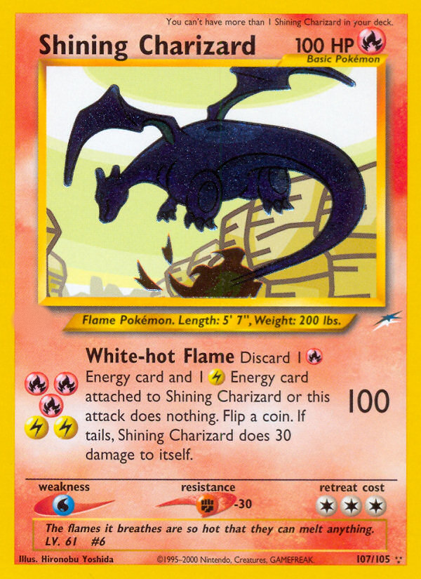 Shining Charizard (107/105)  - Neo Destiny