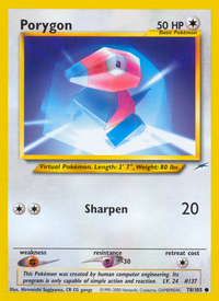 Porygon (78/105)  - Neo Destiny Unlimited