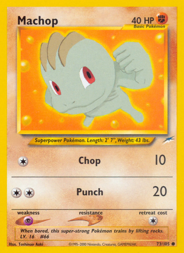 Machop (73/105)  - Neo Destiny Unlimited