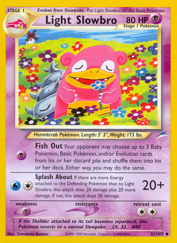 Light Slowbro (51/105)  - Neo Destiny Unlimited