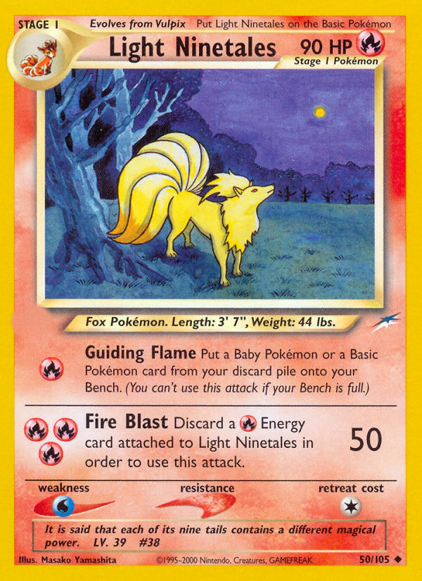 Light Ninetales (50/105)  - Neo Destiny Unlimited