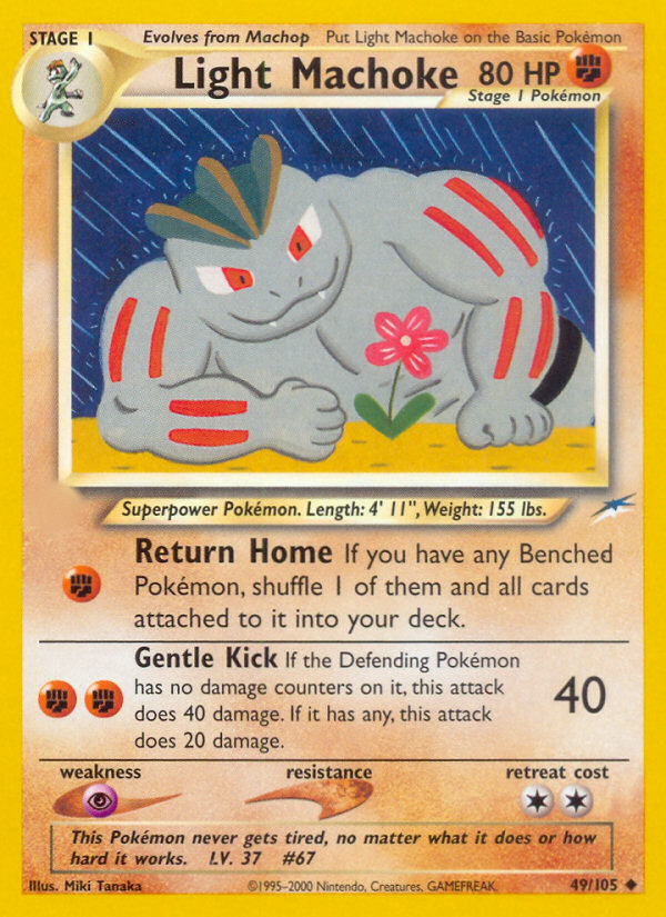 Light Machoke (49/105)  - Neo Destiny Unlimited