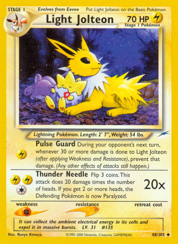 Light Jolteon (48/105)  - Neo Destiny Unlimited