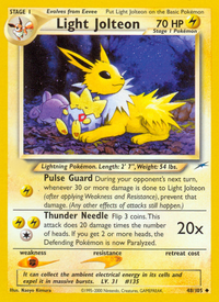 Light Jolteon (48/105)  - Neo Destiny Unlimited
