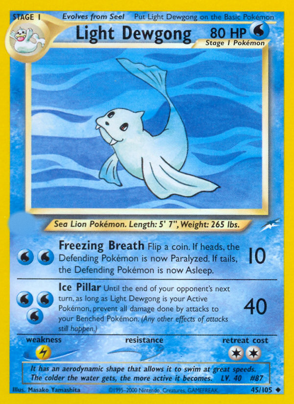 Light Dewgong (45/105)  - Neo Destiny Unlimited
