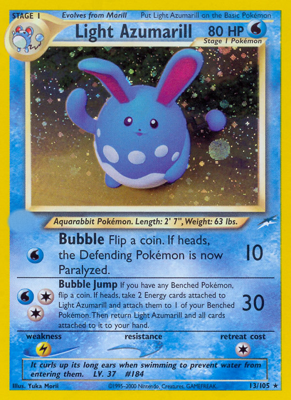 Light Azumarill (13/105)  - Neo Destiny