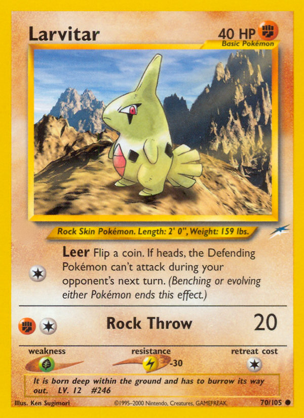 Larvitar (70/105)  - Neo Destiny Unlimited