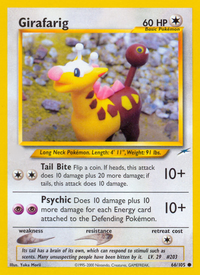 Girafarig (66/105)  - Neo Destiny Unlimited