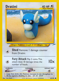 Dratini (63/105)  - Neo Destiny Unlimited