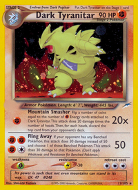 Dark Tyranitar (11/105)  - Neo Destiny Unlimited Holofoil