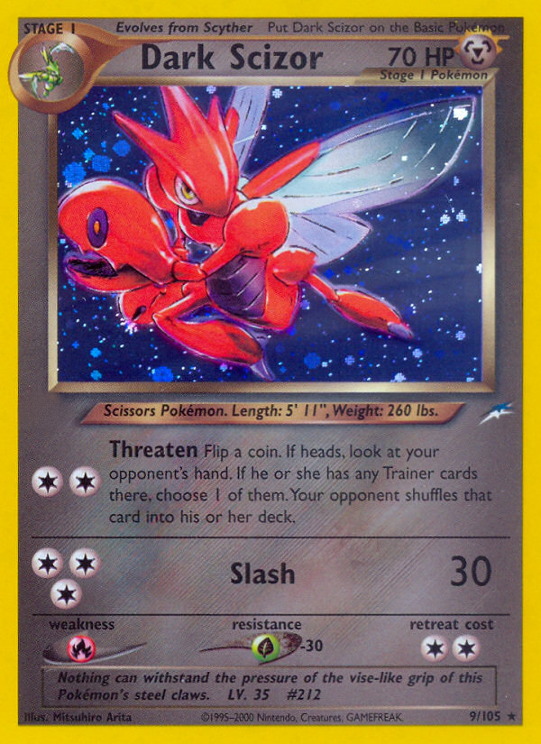 Dark Scizor (9/105)  - Neo Destiny