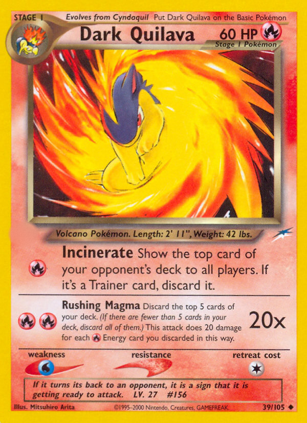 Dark Quilava (39/105)  - Neo Destiny Unlimited