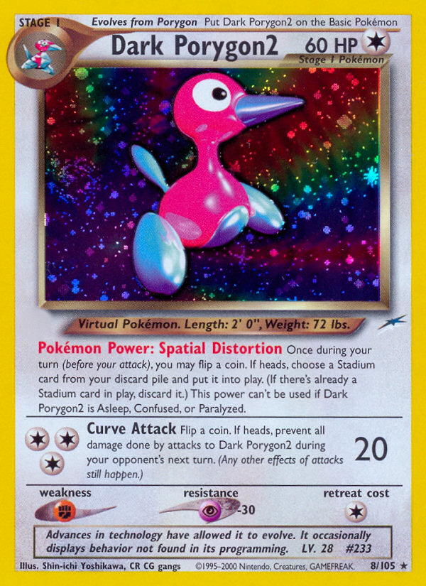 Dark Porygon2 (8/105)  - Neo Destiny