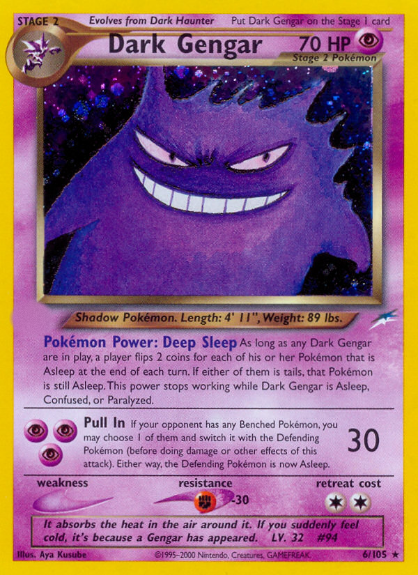 Dark Gengar (6/105)  - Neo Destiny