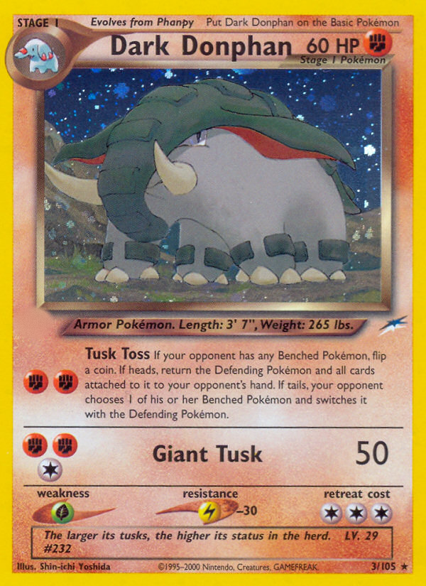 Dark Donphan (3/105)  - Neo Destiny