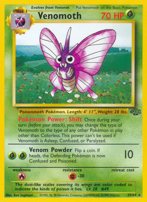 Venomoth (29/64)  - Jungle Unlimited