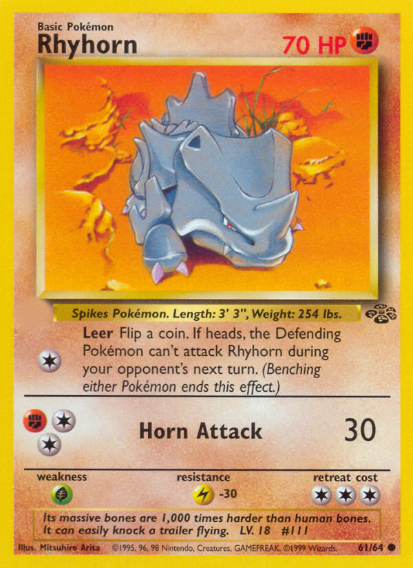 Rhyhorn (61/64)  - Jungle Unlimited