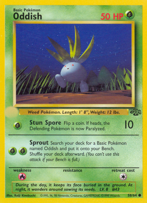 Oddish (58/64)  - Jungle Unlimited