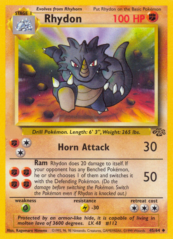 Rhydon (45/64)  - Jungle Unlimited