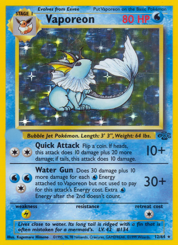 Vaporeon (12/64)  - Jungle