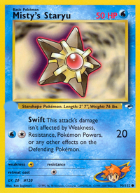 Misty's Staryu (90/132)  - Gym Heroes Unlimited