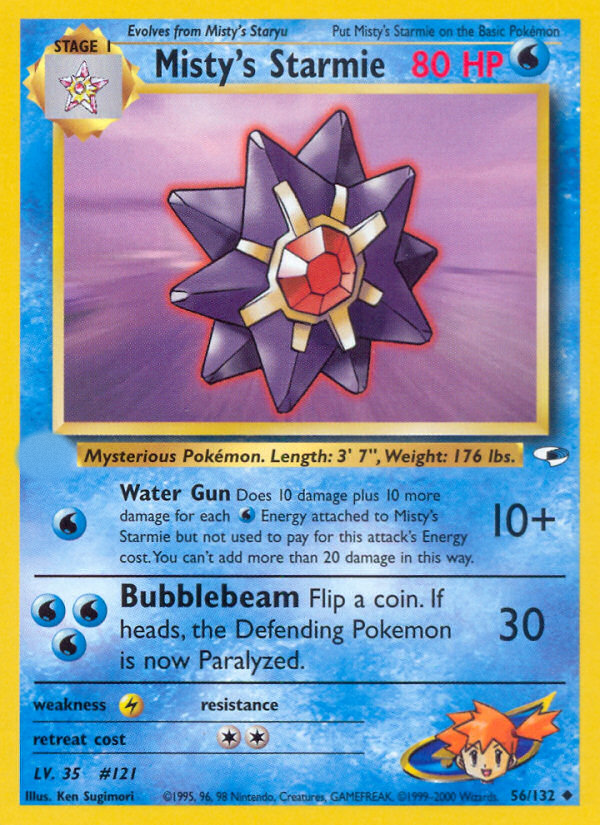Misty's Starmie (56/132)  - Gym Heroes Unlimited