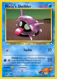 Misty's Shellder (89/132)  - Gym Heroes Unlimited
