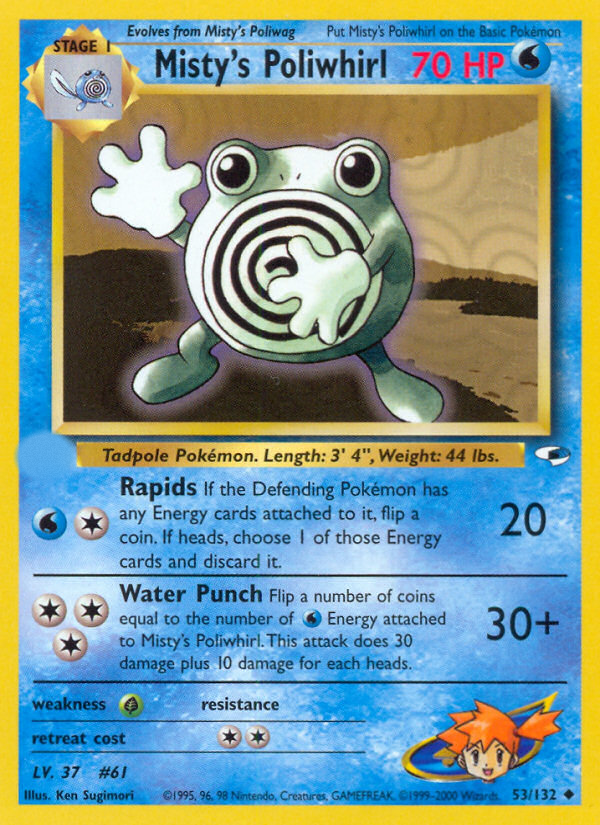 Misty's Poliwhirl (53/132)  - Gym Heroes Unlimited