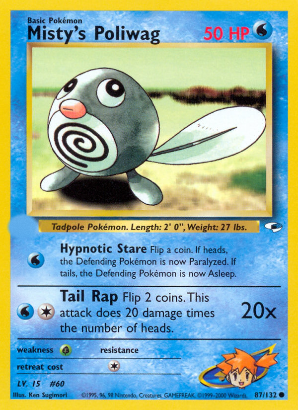 Misty's Poliwag (87/132)  - Gym Heroes Unlimited