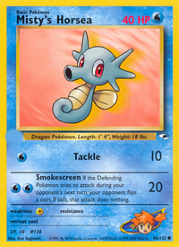 Misty's Horsea (86/132)  - Gym Heroes Unlimited