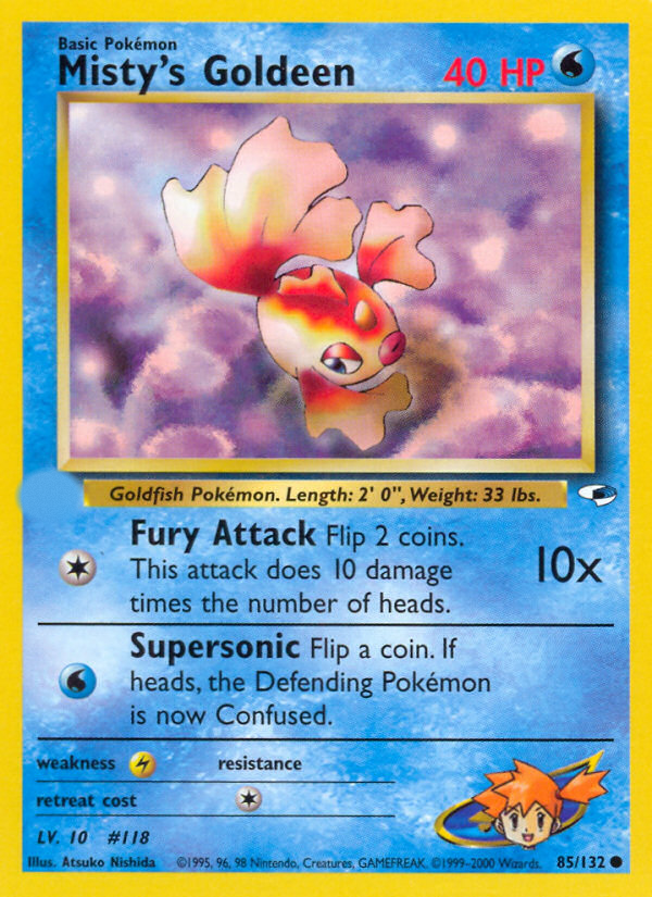 Misty's Goldeen (85/132)  - Gym Heroes Unlimited