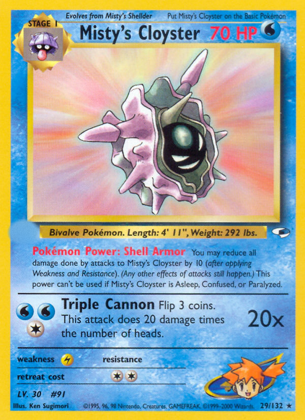 Misty's Cloyster (29/132)  - Gym Heroes Unlimited