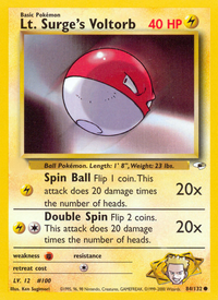 Lt. Surge's Voltorb (84/132)  - Gym Heroes Unlimited