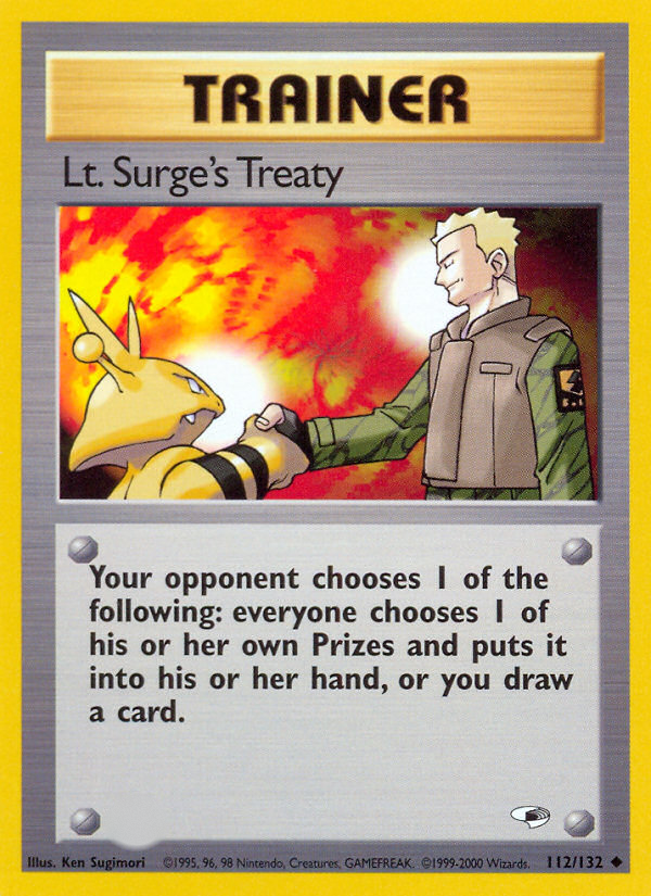 Lt. Surge's Treaty (112/132)  - Gym Heroes Unlimited