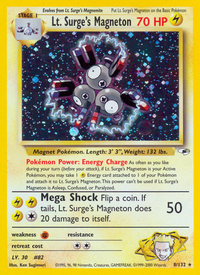 Lt. Surge's Magneton (8/132)  - Gym Heroes